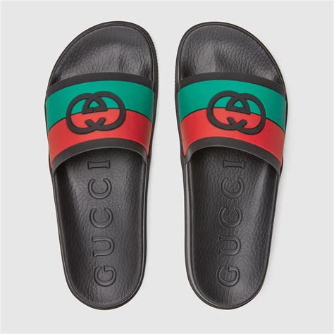 mens green gucci slides|discount gucci slides for men.